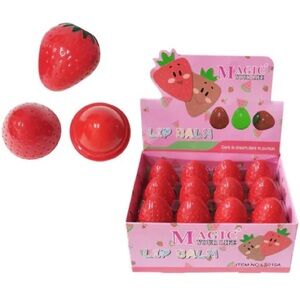 Strawberry Magic Yogurt Lip Balm Set Box of 24 lip balm New